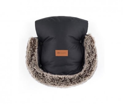 Moufles Thermiques Imperméables pour Poussette Furry Black