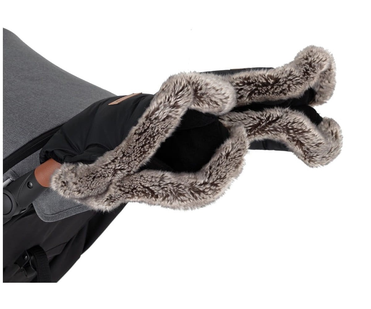 Moufles Thermiques Imperméables pour Poussette Furry Black