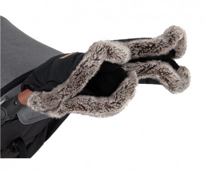 Moufles Thermiques Imperméables pour Poussette Furry Black
