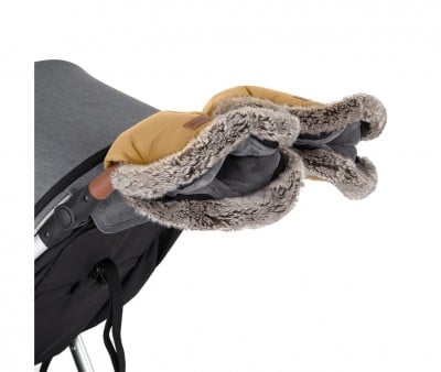 Moufles Thermiques Imperméables pour Poussette Furry Caramel