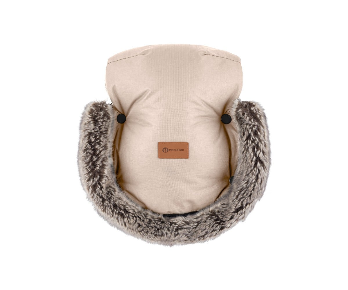 Moufles Thermiques Imperméables pour Poussette Furry Rose Petal