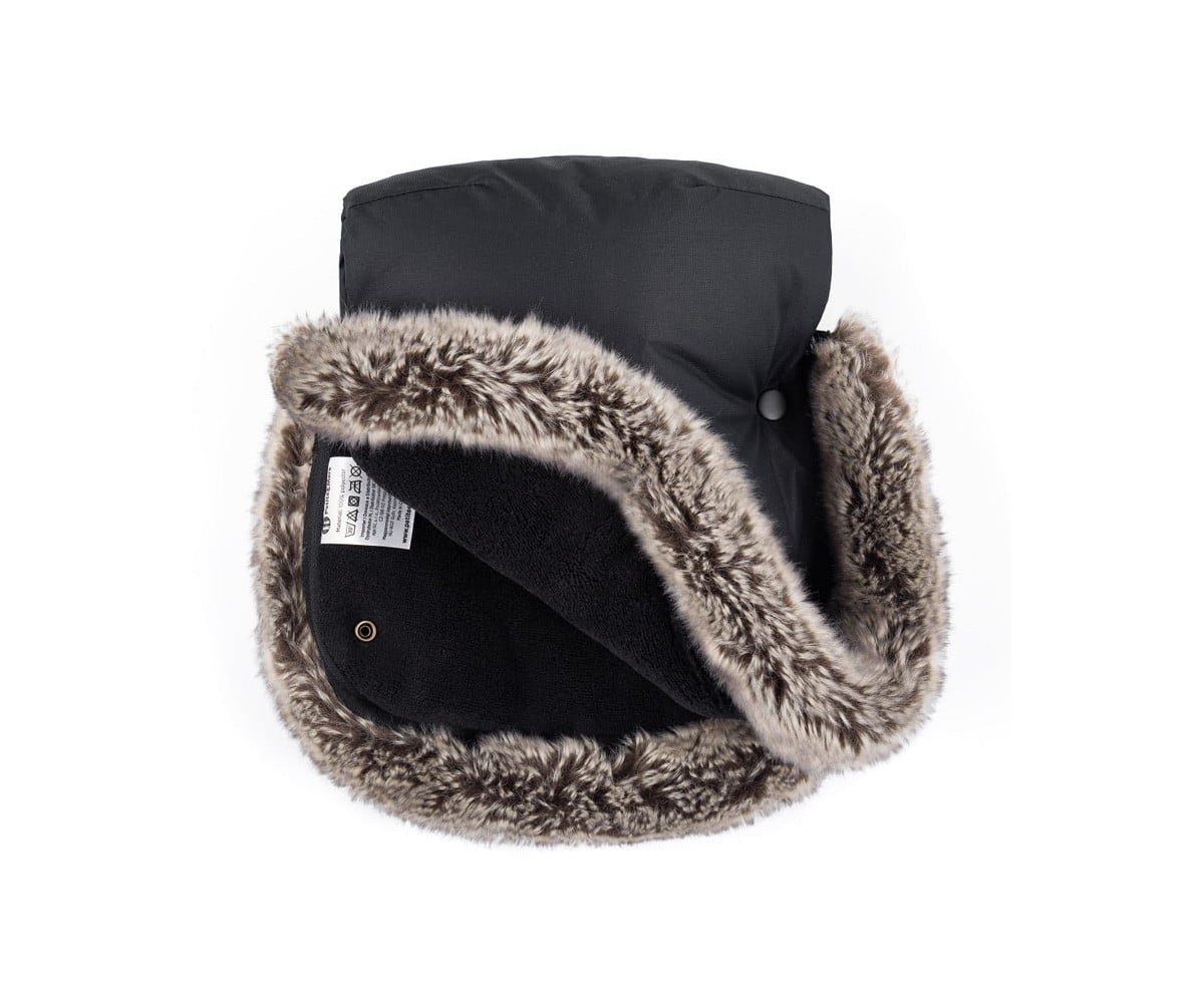 Moufles Thermiques Imperméables pour Poussette Furry Black