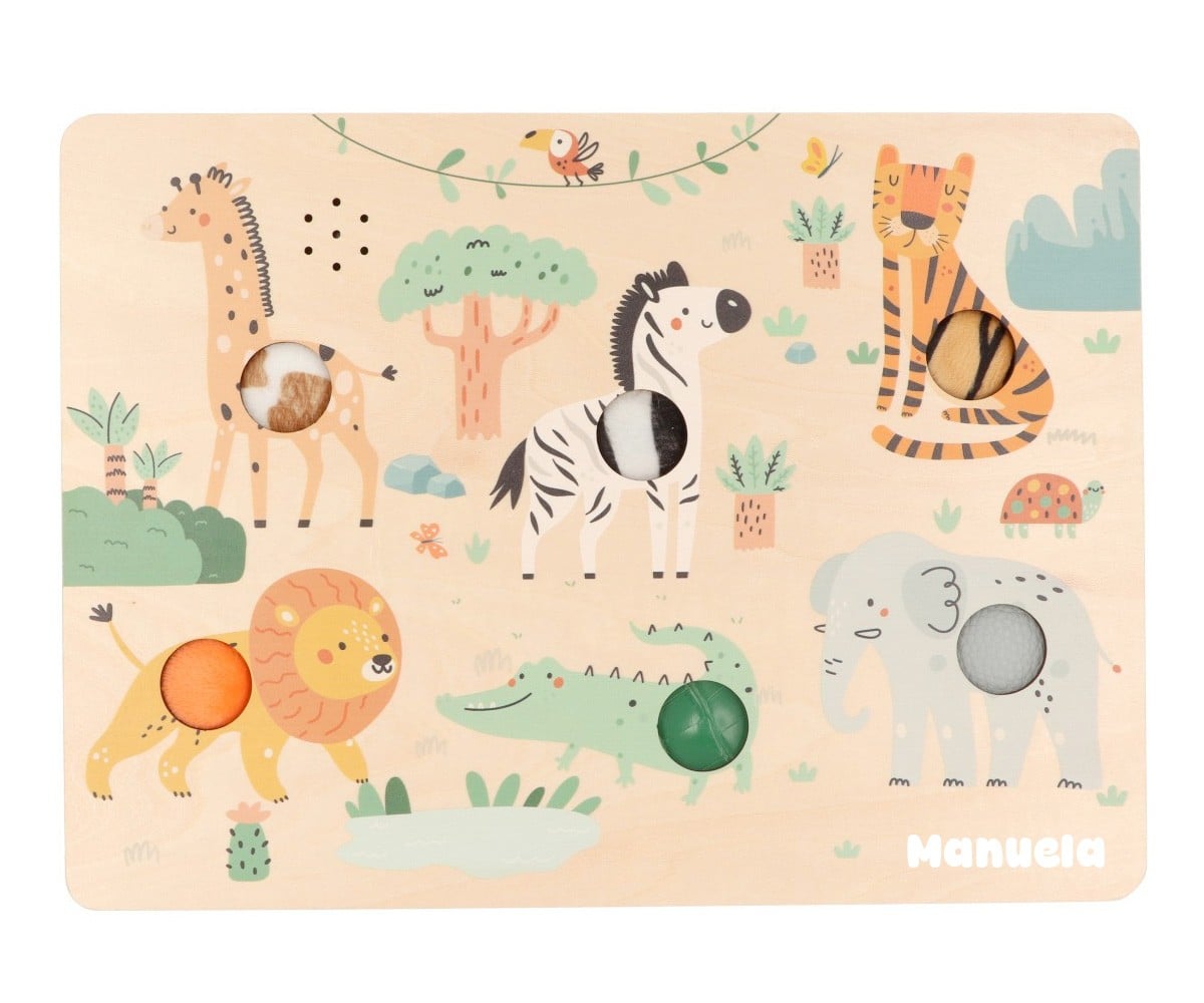 Pannello Sensoriale Animali Selvaggi Personalizzabile