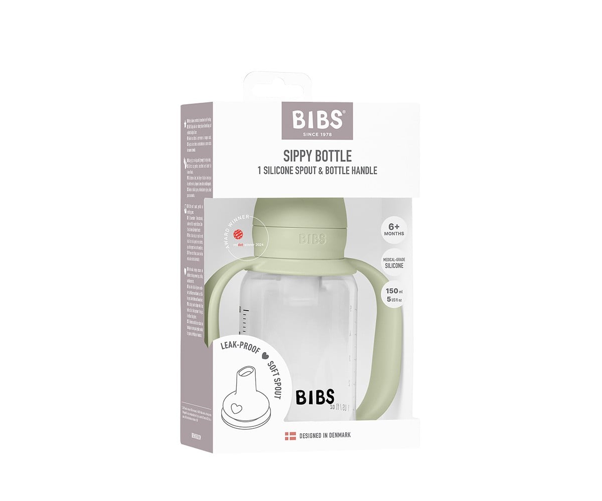 Biberon en Plastique BIBS Silicone 150 ml Sage