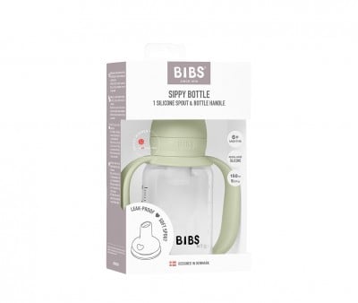 Biberon en Plastique BIBS Silicone 150 ml Sage