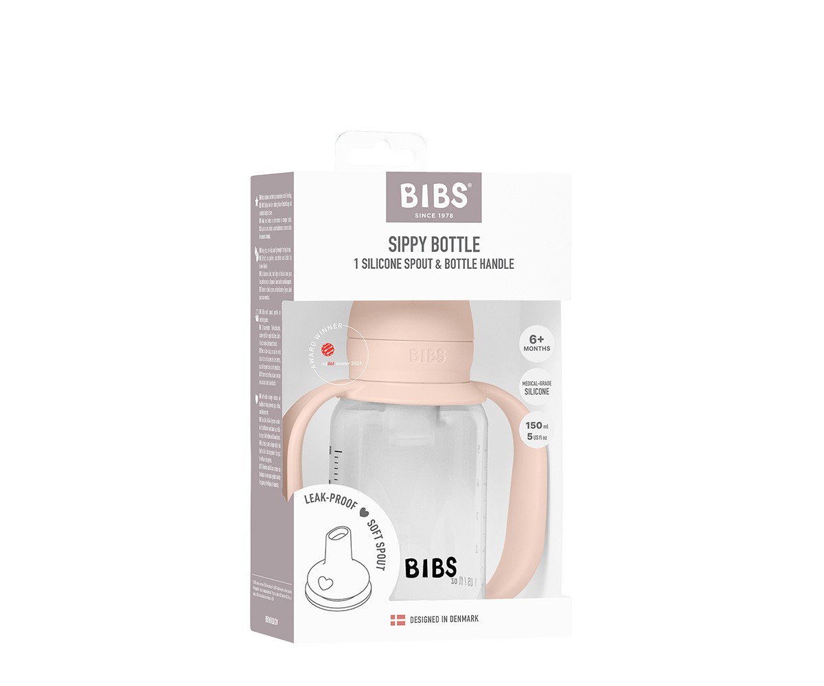 Biberon en Plastique BIBS Silicone 150 ml Blush