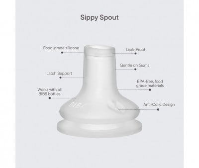Biberon en Plastique BIBS Silicone 150 ml Sage