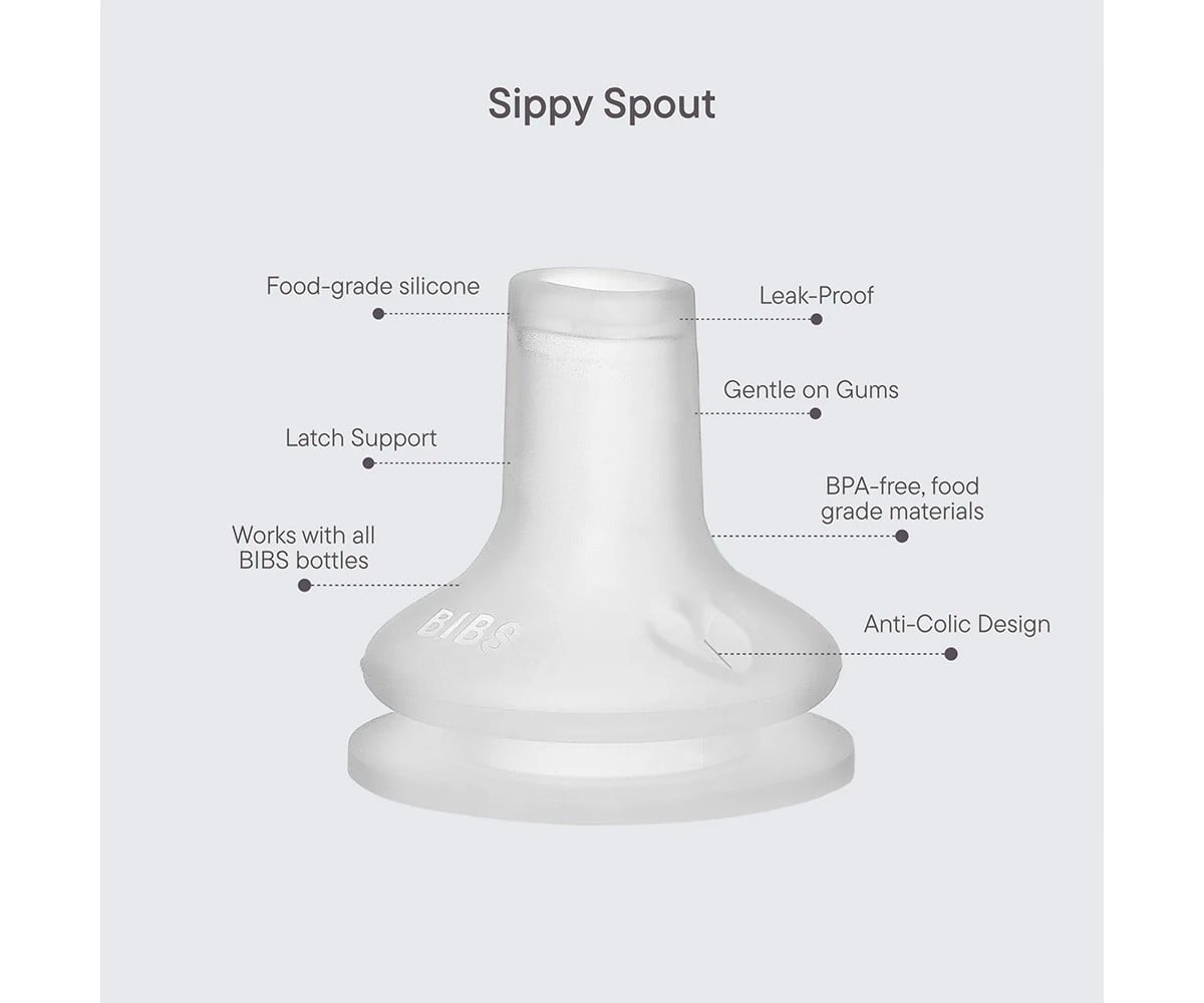 Biberon en Plastique BIBS Silicone 150 ml Ivory