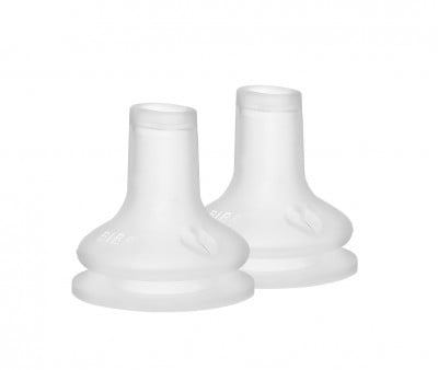 2 Tettarelle  a Beccuccio Silicone Biberon BIBS
