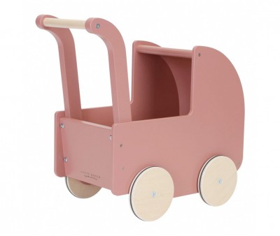 Carrito de Madera con Muñeca Blandita