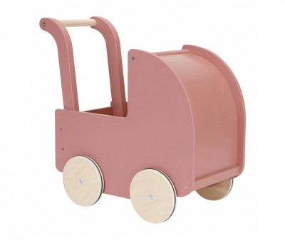 Carrito de Madera con Muñeca Blandita