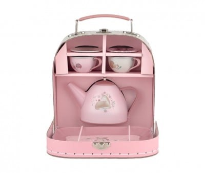 Fairy Garden Suitcase with Tea Set