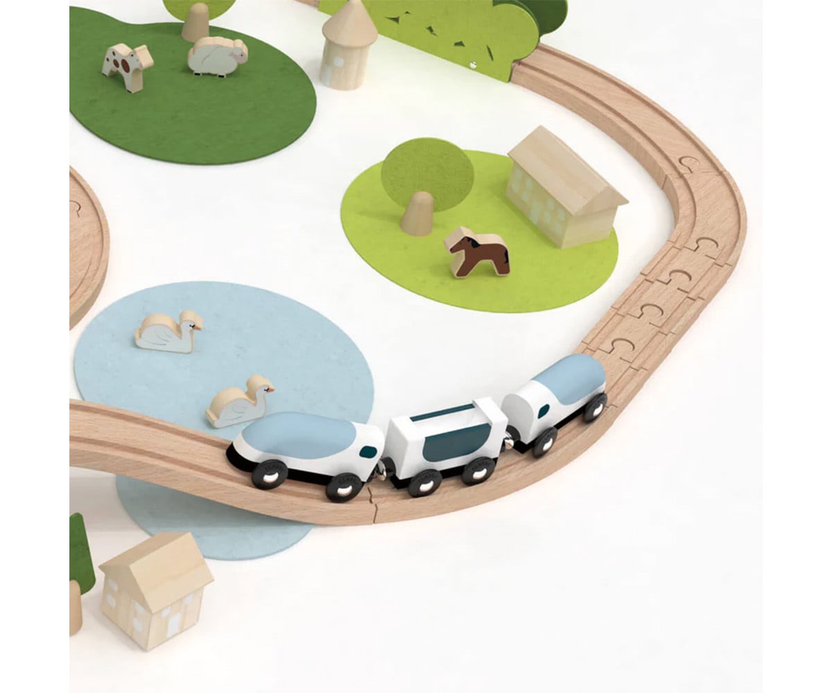 Set Trenini in Legno Natura