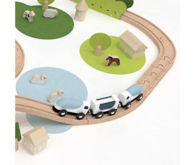 Set Trenini in Legno Natura