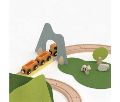 Set Trenini in Legno Natura