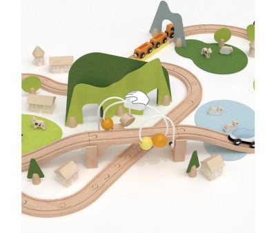 Set Trenini in Legno Natura
