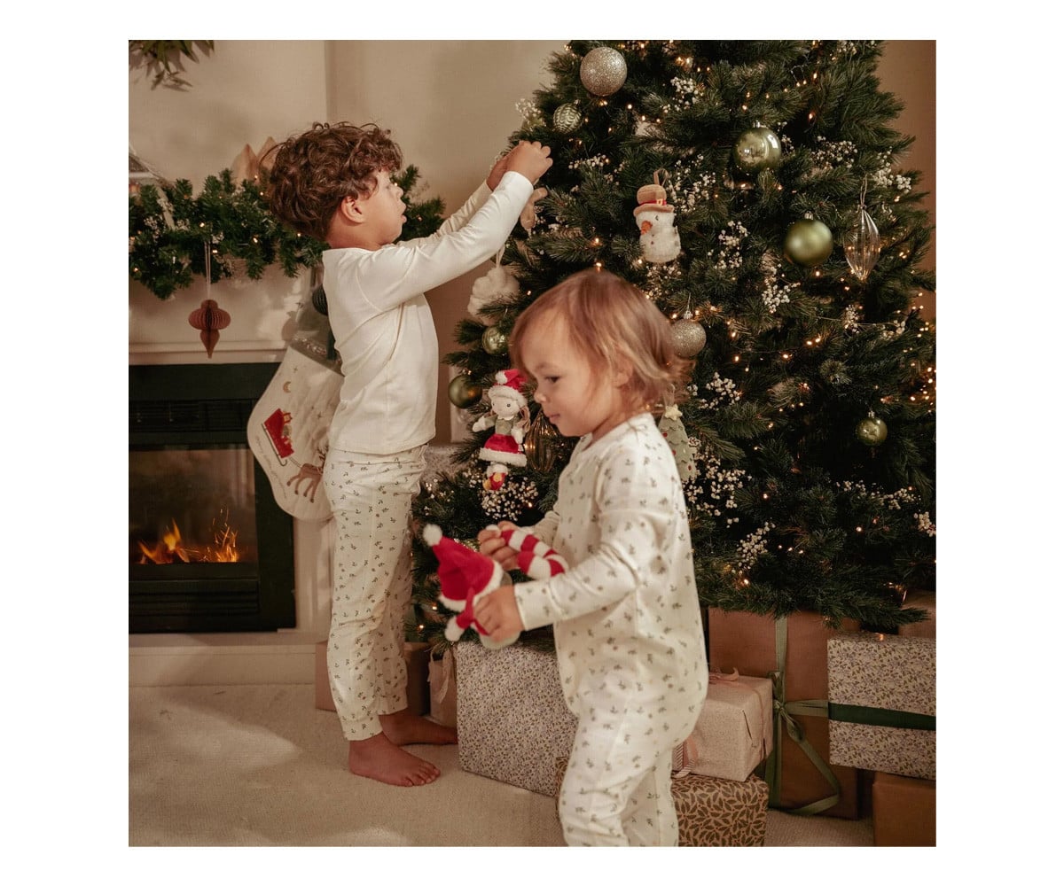 Set 4 Adornos de Navidad Rosa