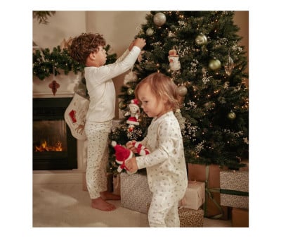 Set 4 Adornos de Navidad Rosa