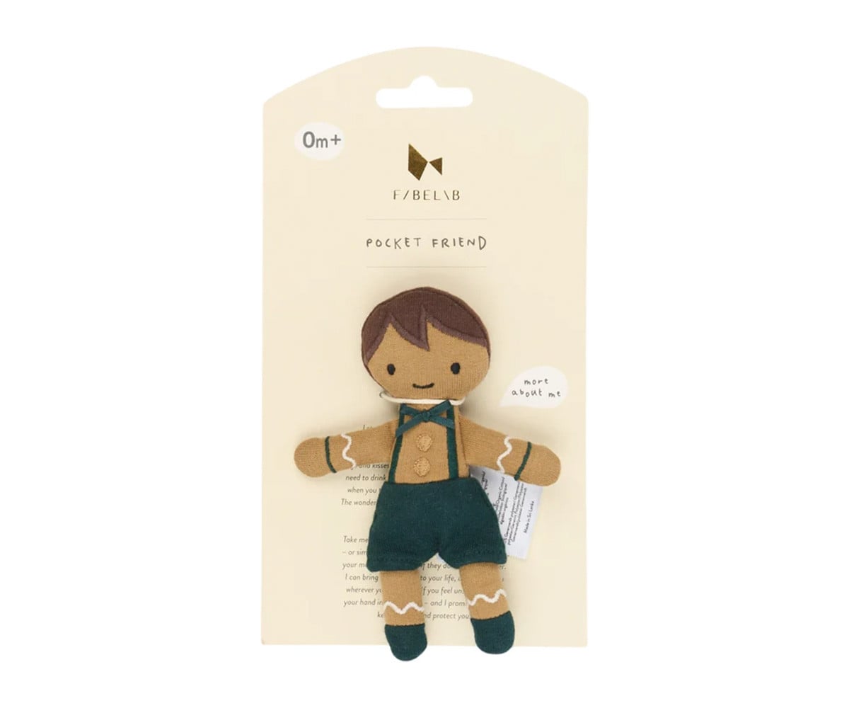 Boy Gingerbread Friend Pocket Friend