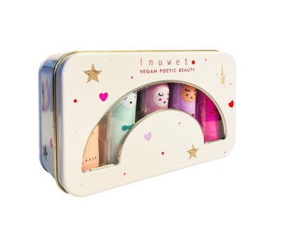 Caja Metálica 5 Bálsamos Labiales Inuwet