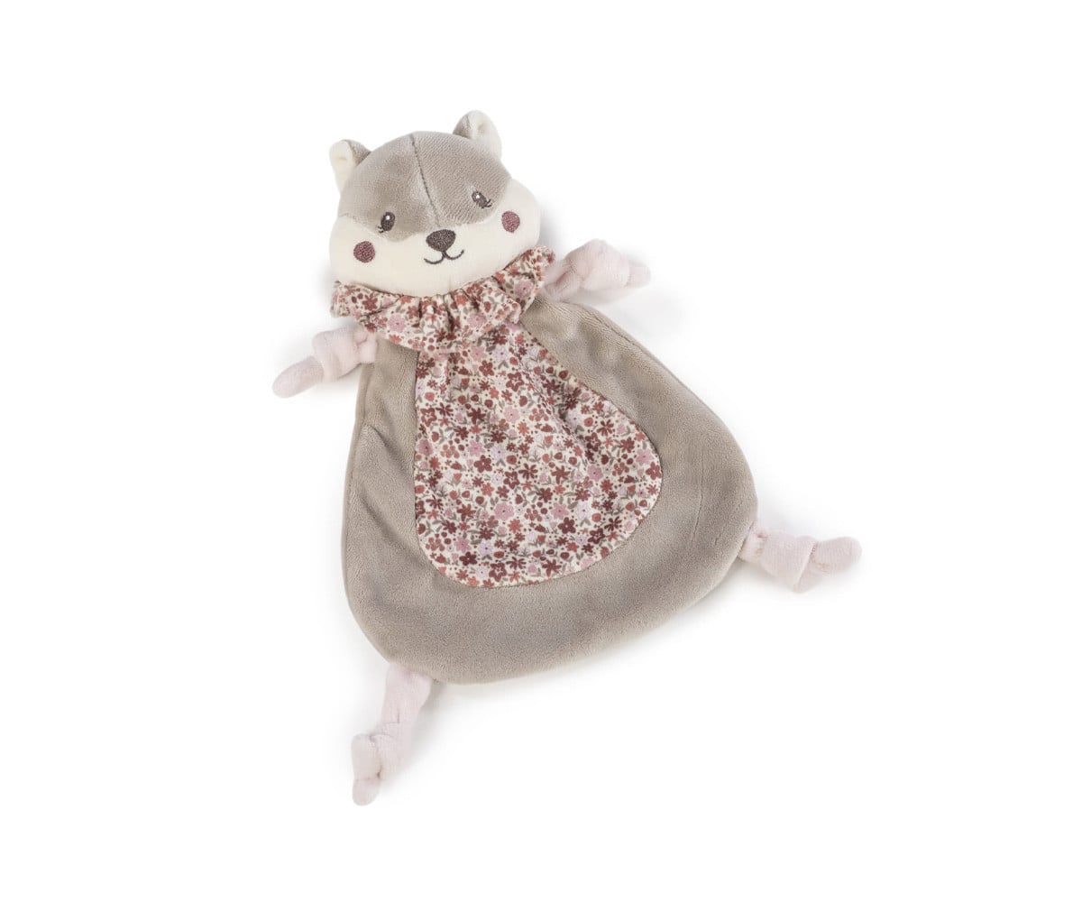 Doudou Scoiattolo Cherry Flowers Personalizzabile