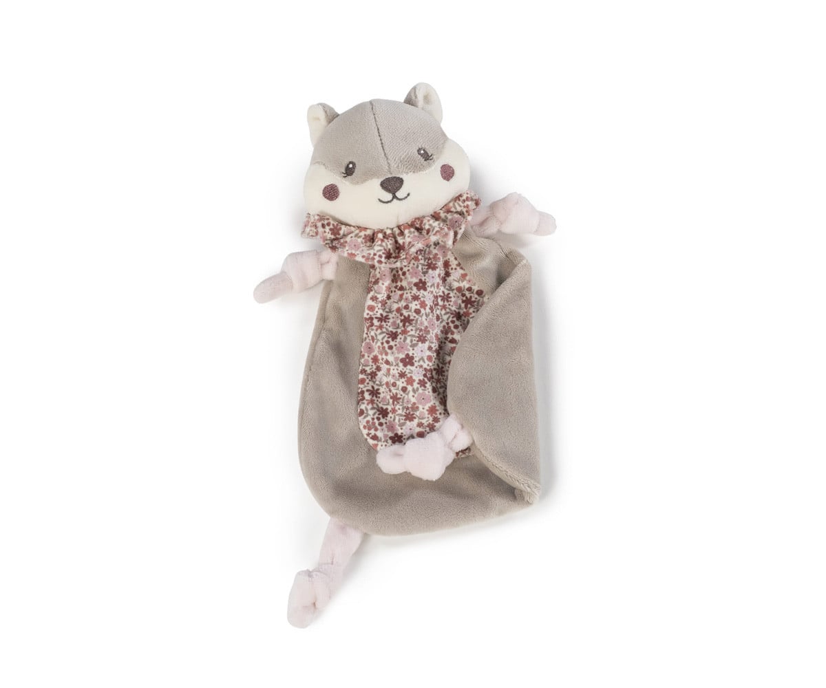 Doudou Scoiattolo Cherry Flowers Personalizzabile