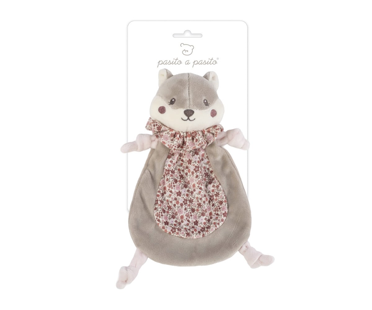 Doudou Scoiattolo Cherry Flowers Personalizzabile