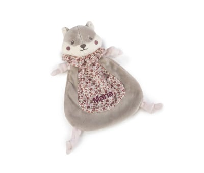 Doudou Scoiattolo Cherry Flowers Personalizzabile