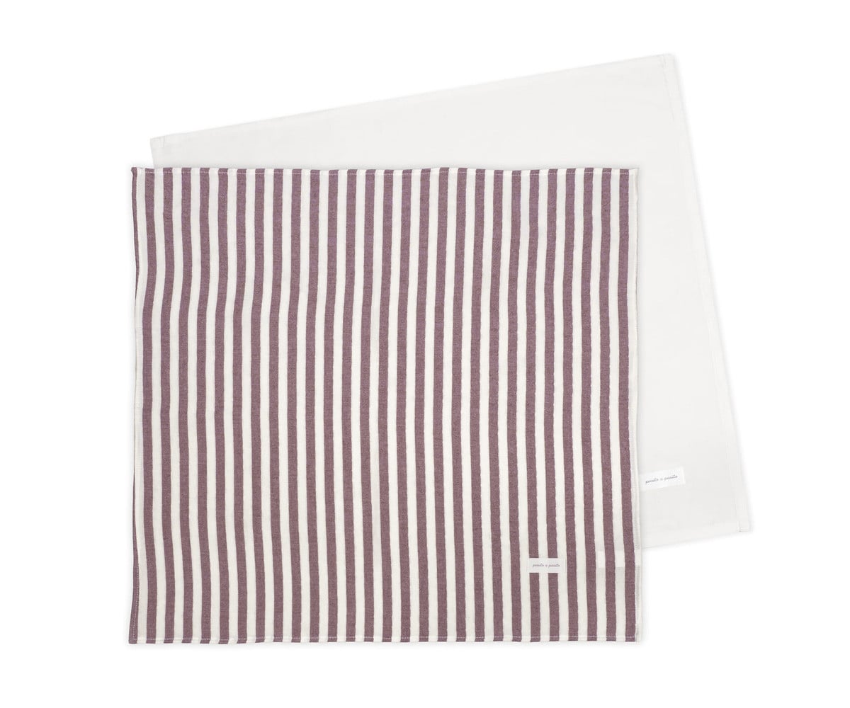 Lot de 2 Langes Cherry Rayas 70 x 70 cm