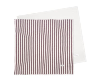 Set 2 Muselinas Cherry Rayas 70 x 70 cm