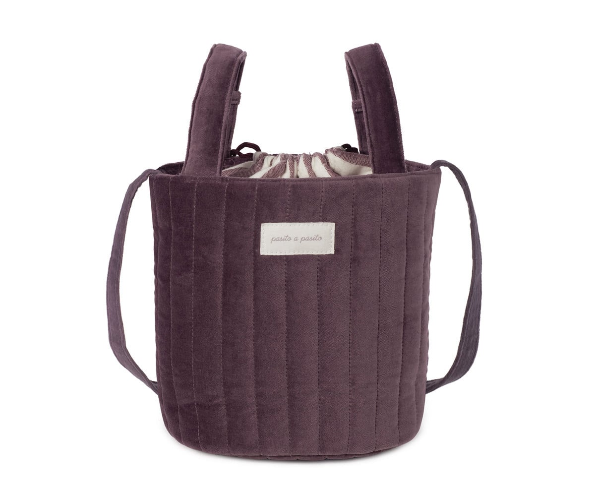 Borsa a Secchiello Bucket Cherry Velvet