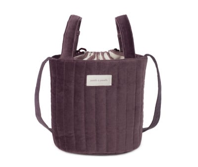 Borsa a Secchiello Bucket Cherry Velvet