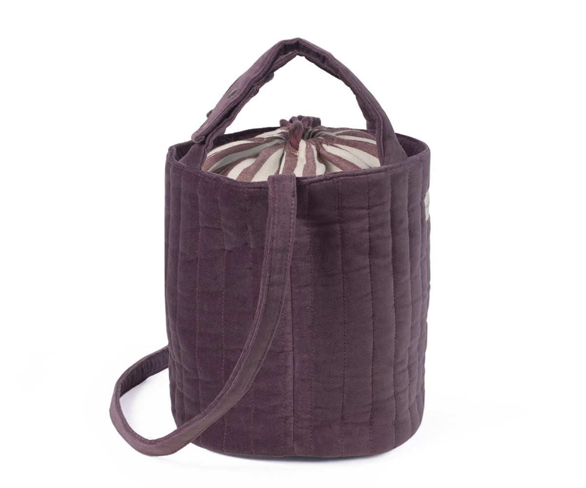 Borsa a Secchiello Bucket Cherry Velvet