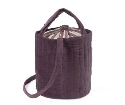 Borsa a Secchiello Bucket Cherry Velvet