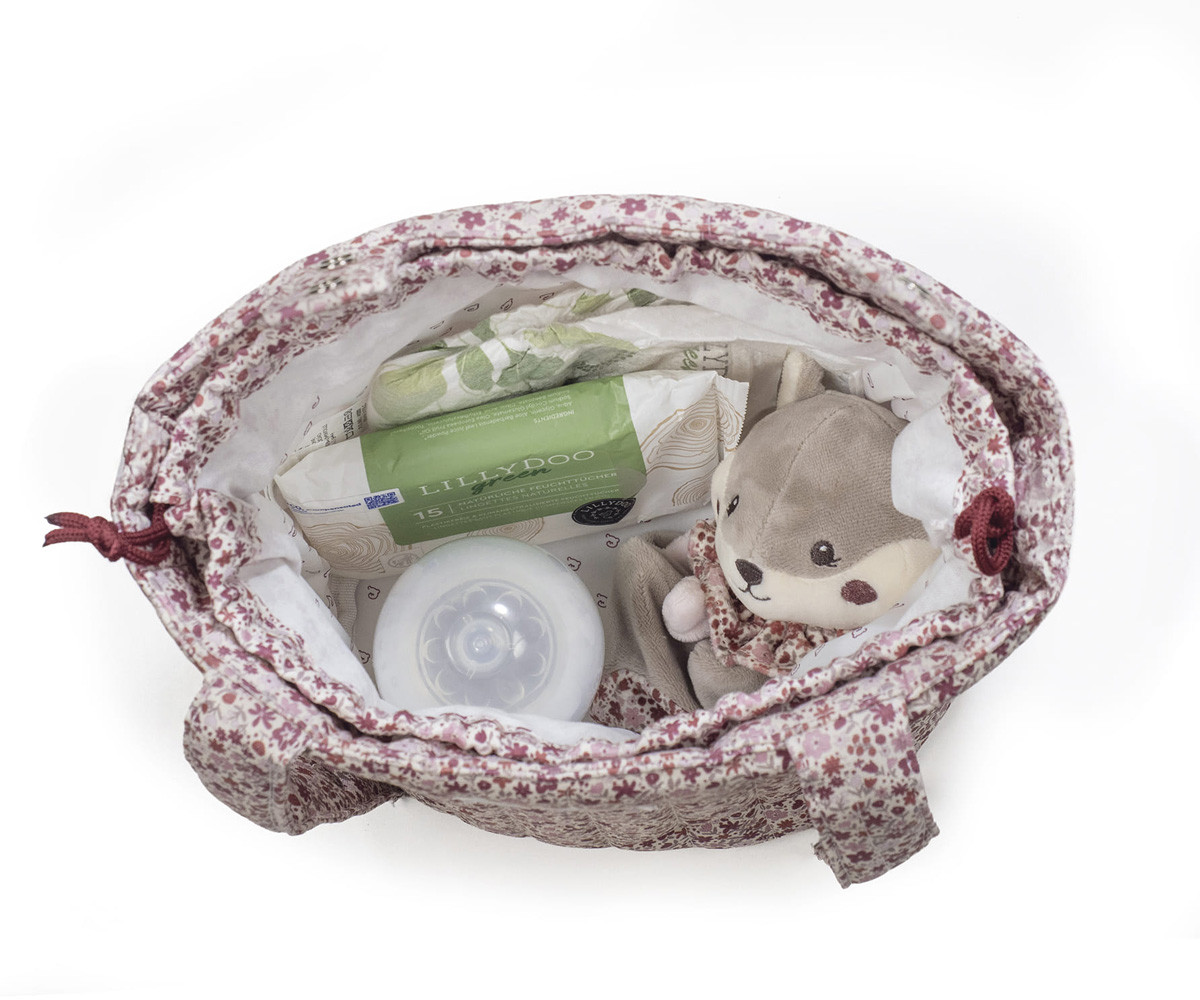 Borsa a Secchiello Bucket Cherry Flowers