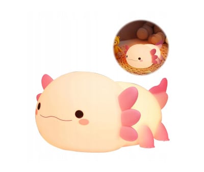 Luce Notturna LED Axolotl Rosa