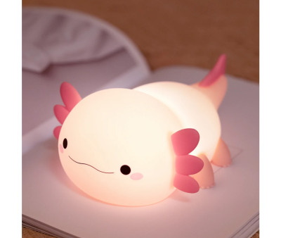 Luce Notturna LED Axolotl Rosa