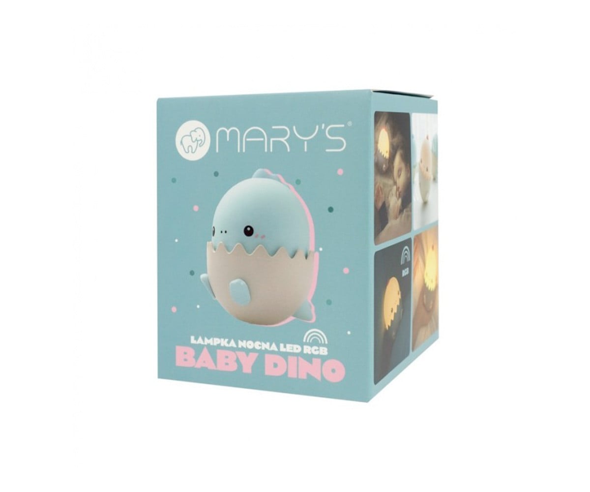 Luce Notturna LED RGB Baby Dino