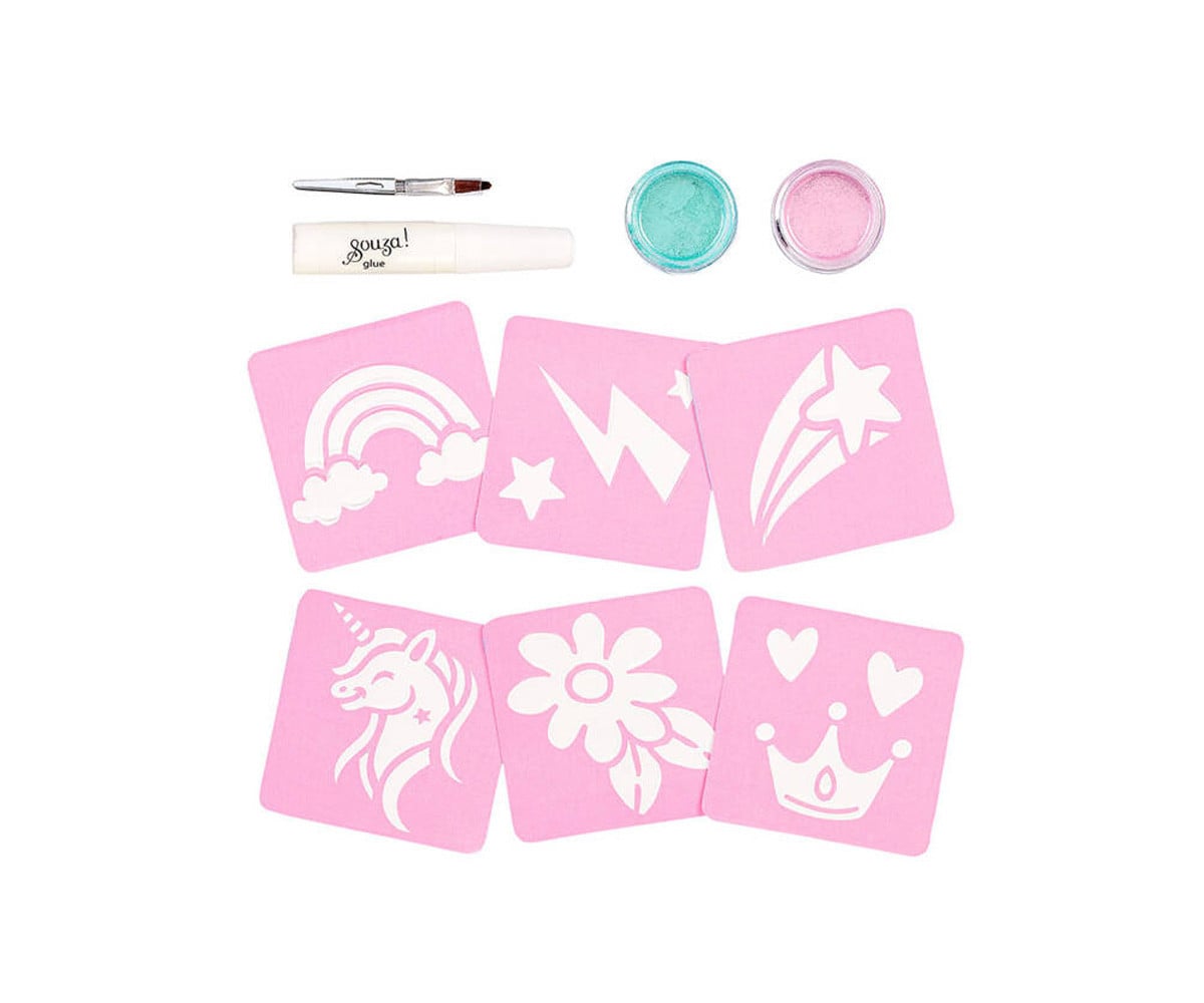 Set Tatuaggi Unicorn Glitter