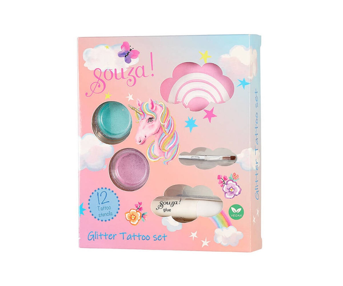 Set Tatuaggi Unicorn Glitter