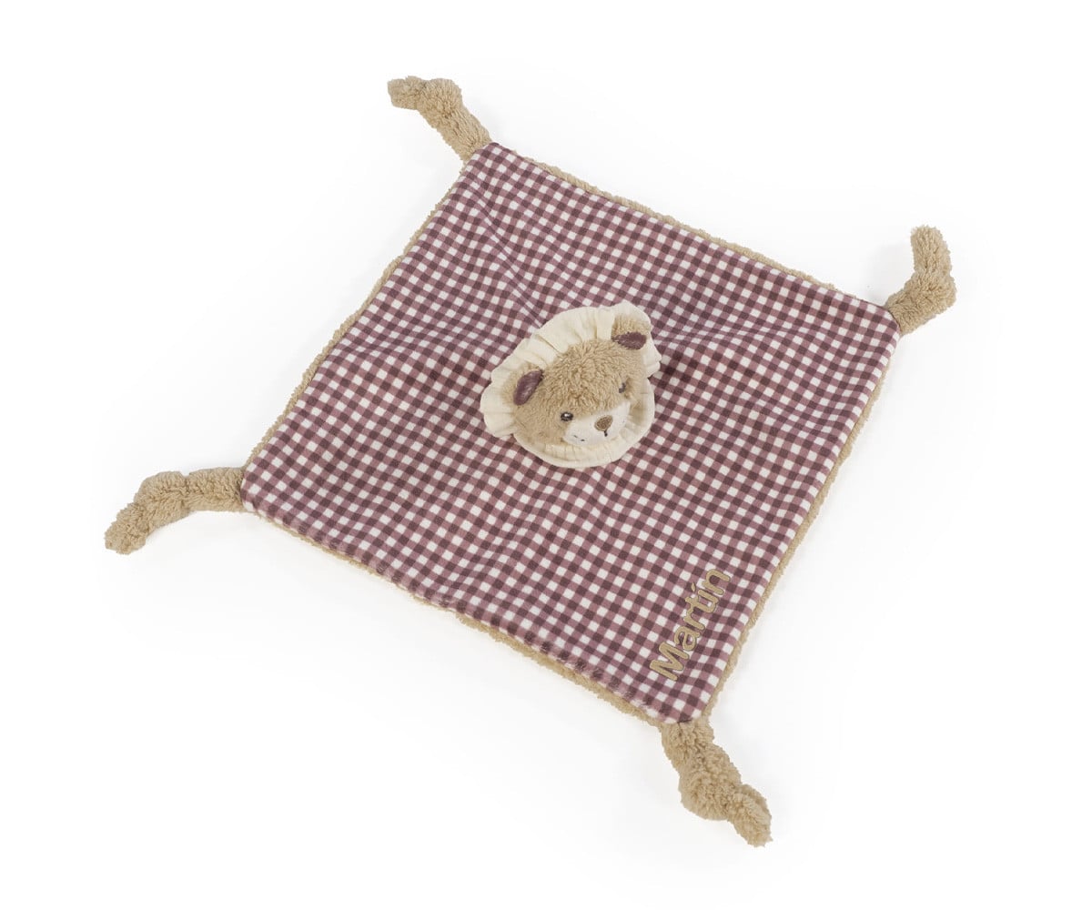 Doudou Leon Gala Cerise Personalizzabile