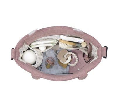 Sac à Langer en Velours Gala Cerise