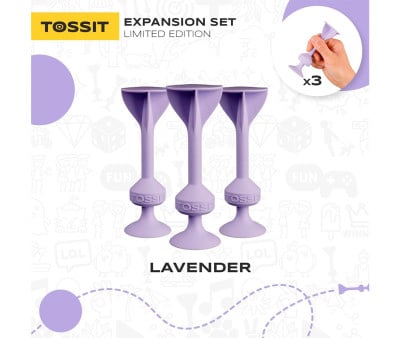 Set de 3 Fléchettes en Silicone avec Ventouse Lavander