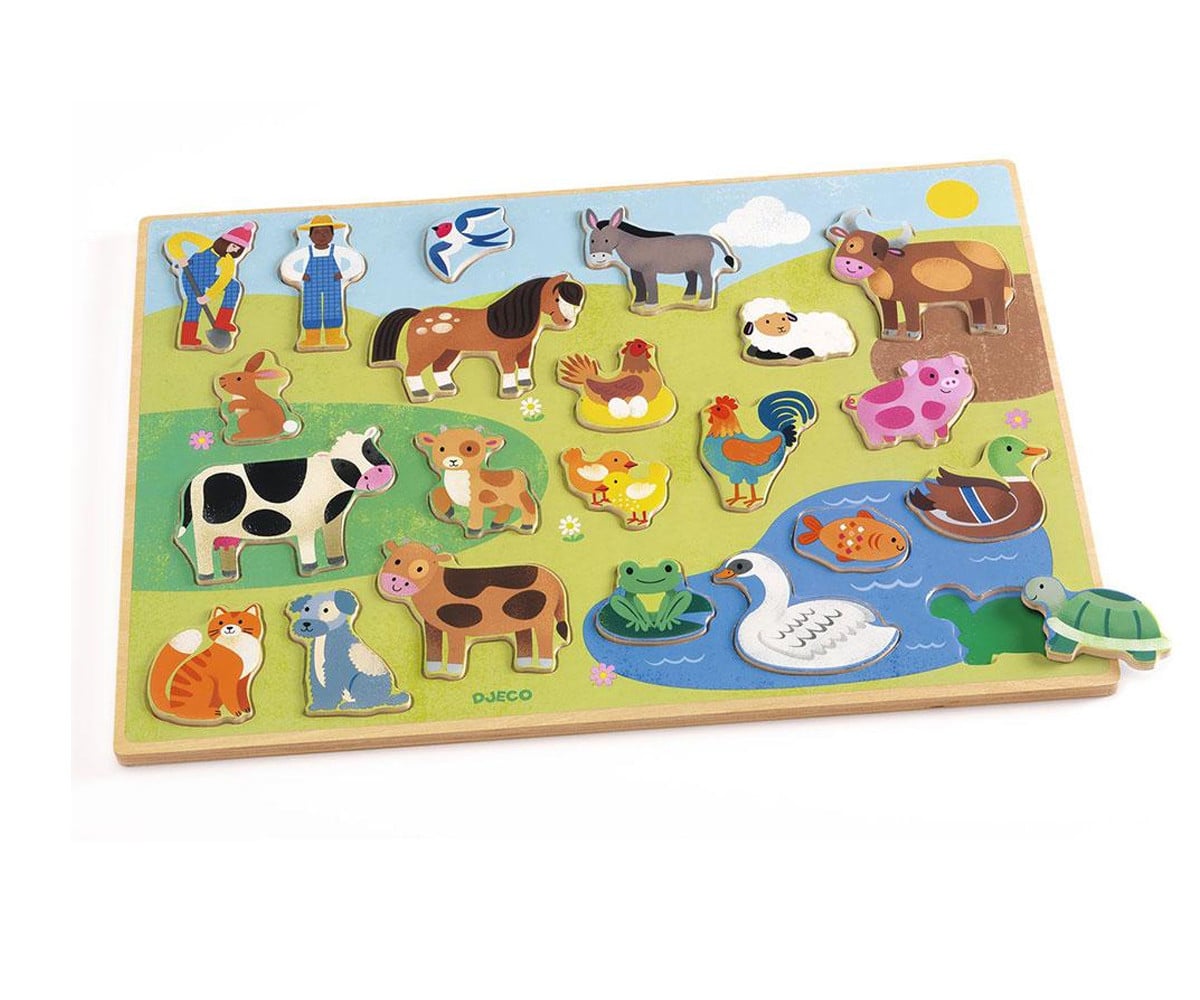 Quebra-cabeça de Animais rurais