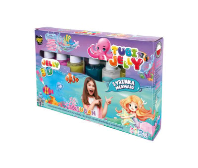 Conjunto de tubos jelly 3D Mermaid