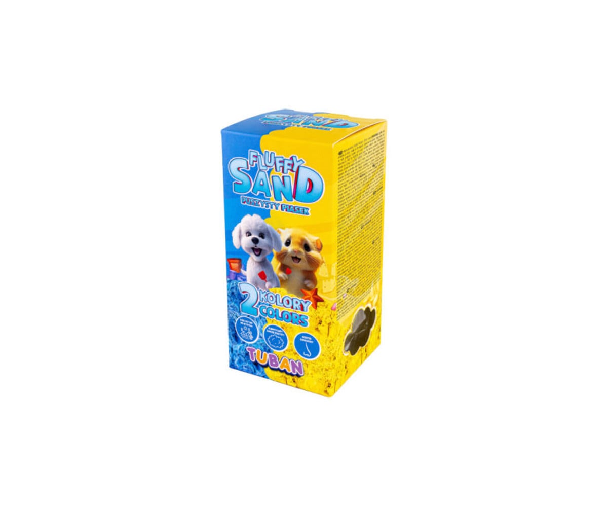 Arena Sensorial Fluffy Azul Amarillo