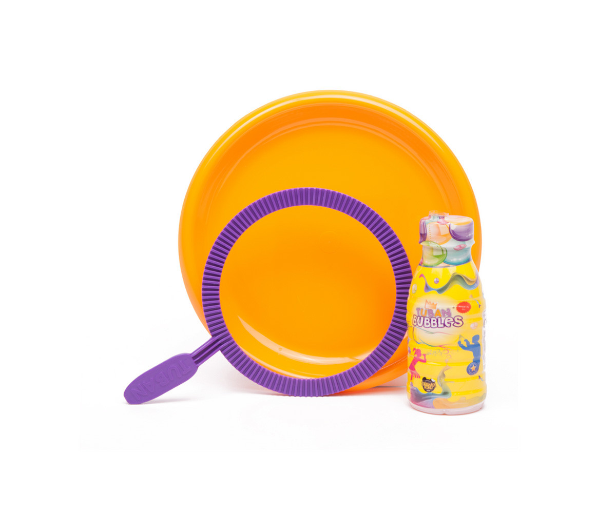 Prato de fixação Bubbles + 1 anel + 250 ml de líquido