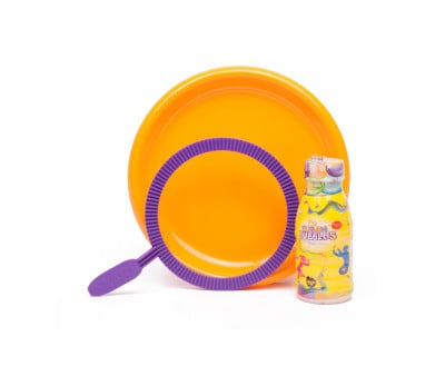 Prato de fixação Bubbles + 1 anel + 250 ml de líquido