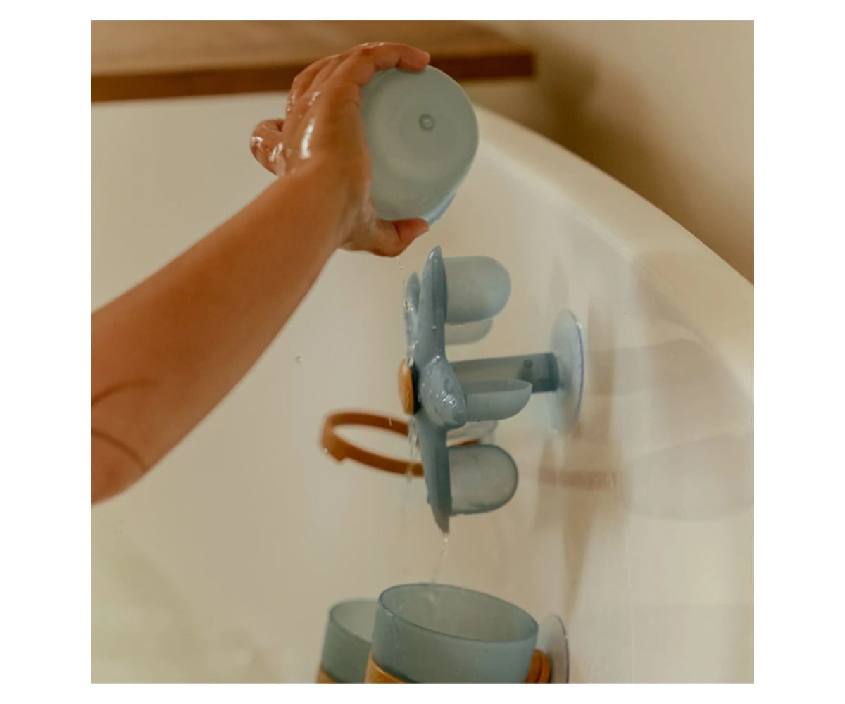 Juego de Baño Tazas y Estrella Azul