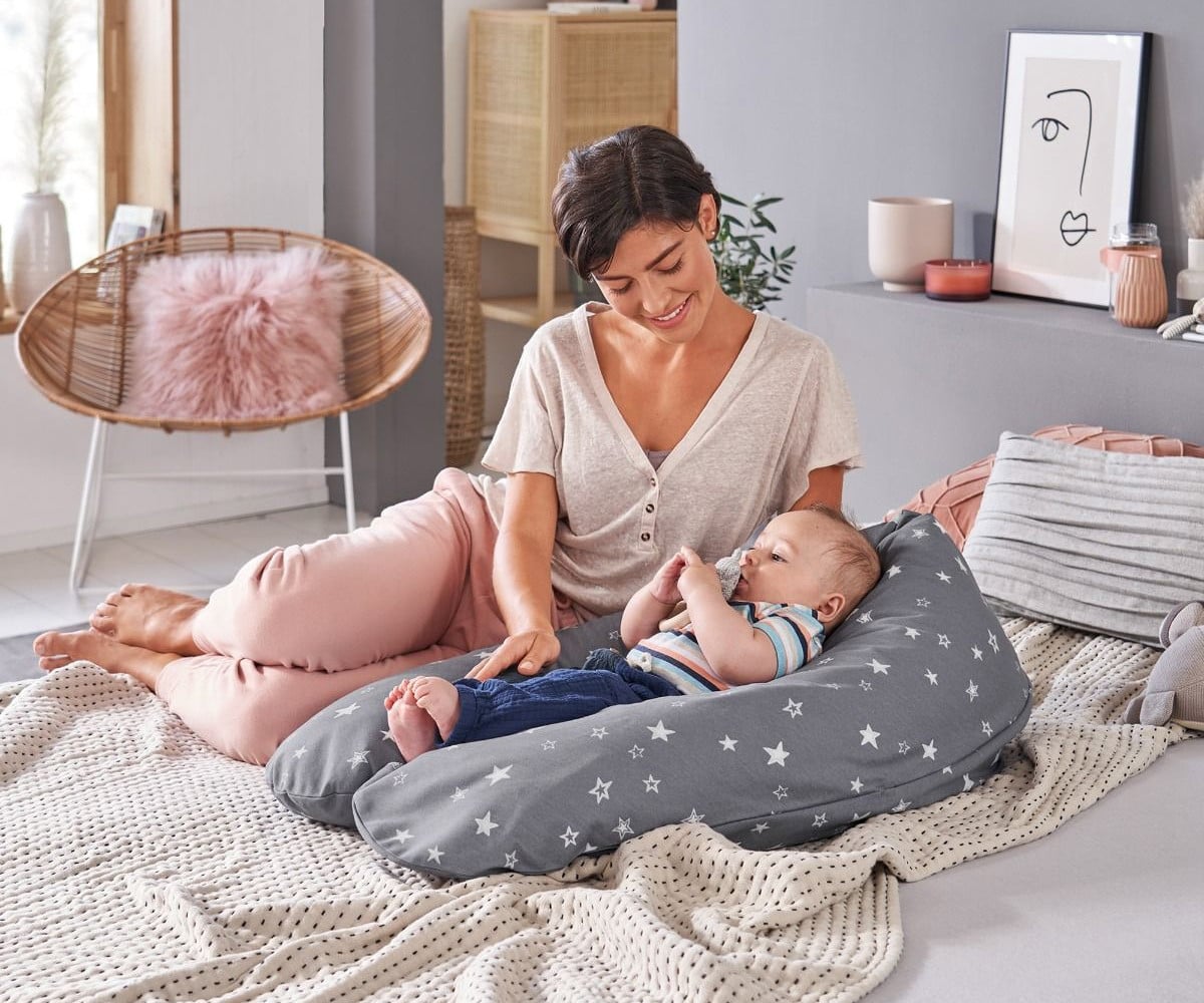 Cushion for Nursing and Maternity The Original Theraline Blue-Grey